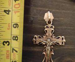 For sale ortodox christian cross. Gold 585. new - 2