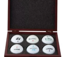 Ace Golf Ball Mahogany Case 70x175x120mm