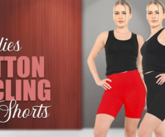 Breezy Freedom: Cotton Cycling Shorts for Ladies Who Love Comfort - 1