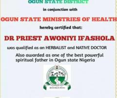 THE BEST POWERFUL SPIRITUAL HERBALIST IN NIGERIA+2349159450040